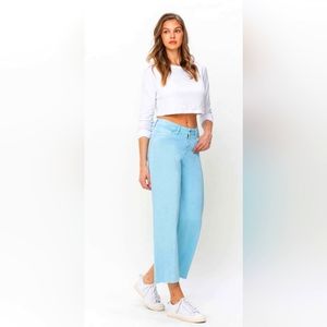 Vervet by Flying Monkey High Waist Wide-Leg Cropped Jeans